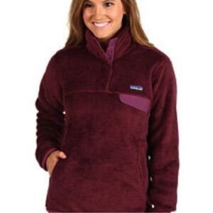 Patagonia Women Re-Tool Snap-T Fleece Pullover Maroon